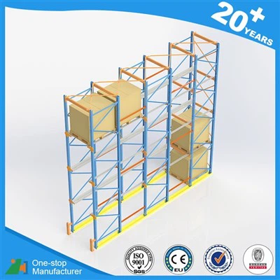 Unidad de almacén en sistema de estanterías de paletas para cámaras frigoríficas y procesamiento industrial